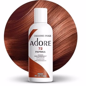 Adore 72 Paprika Hair Color | Intense, Semi-Pmanent Red | 4oz
