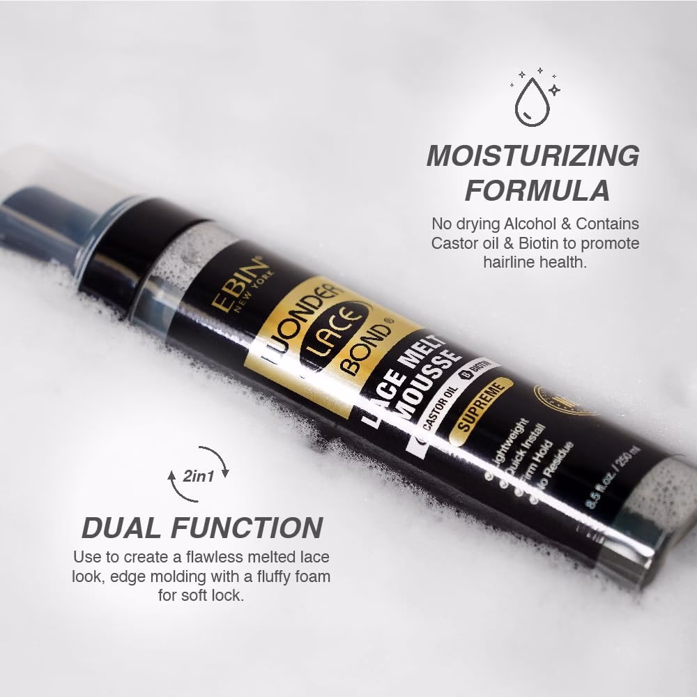 Wonder Lace Bond Melt Mousse - Supreme Hold | Undetectable, No-Residue Wig Installation - Image 2