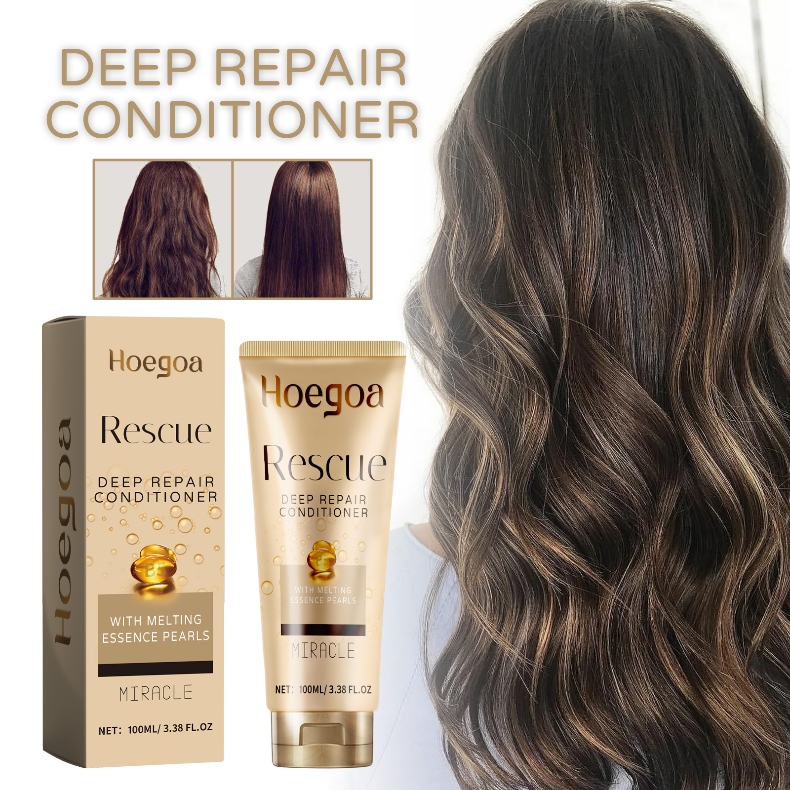 Hair Conditioner For Improving Dry Hair, Moisturizing And Smoothing - Image 3