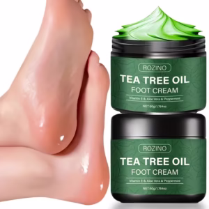 Rozino Tea Tree Oil Foot Cream Soothes with Vitamin E 50g, 2 pcs