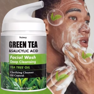 Green Tea & Salicylic Acid Facial Wash - Deep Cleansing with Tea Tree Oil 50g