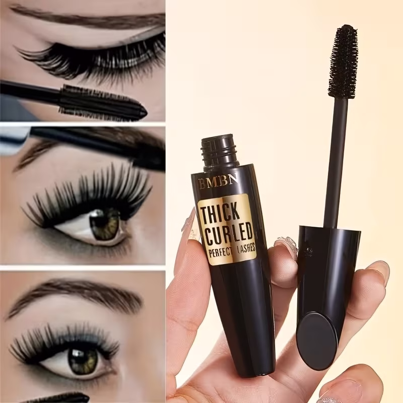 4D Waterproof Mascara for Volume Curl & Length | Long Lasting Black - Image 2
