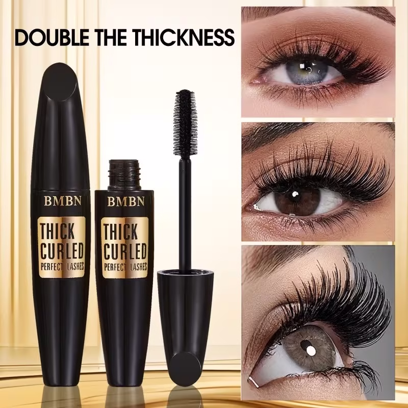 4D Waterproof Mascara for Volume Curl & Length | Long Lasting Black - Image 3