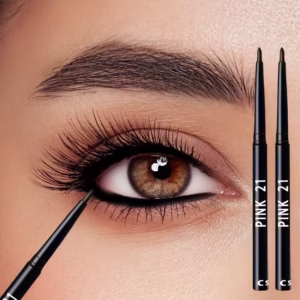 Set of 2 Waterproof Black Eyeliner Pencils Smudge Free Long Wear