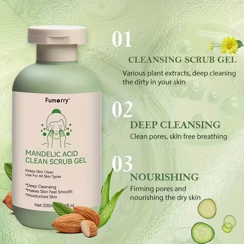 Fumorry Mandelic Acid Body Cleansing Gel - Deep Clean & Smooth Skin 200ml - Image 3