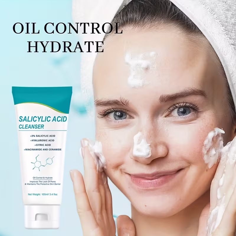 Salicylic Acid Cleanser with Niacinamide & Ceramides for Pores 100ml - Image 5