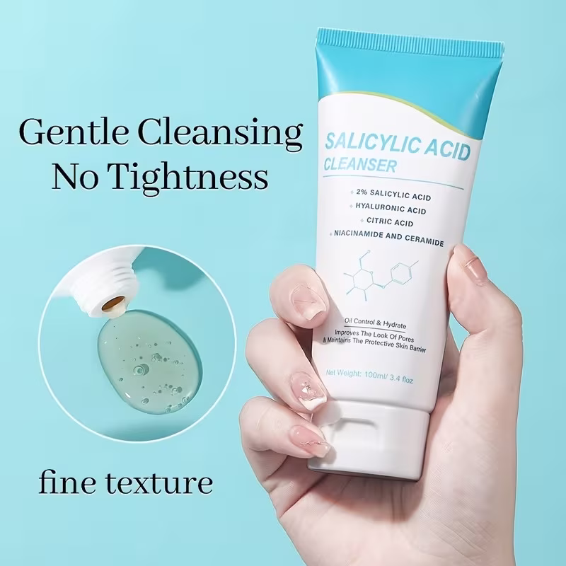 Salicylic Acid Cleanser with Niacinamide & Ceramides for Pores 100ml - Image 6