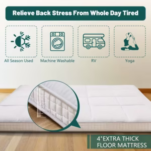 LILYPELLE 4" Extra Thick Japanese-Style Floor Mattress